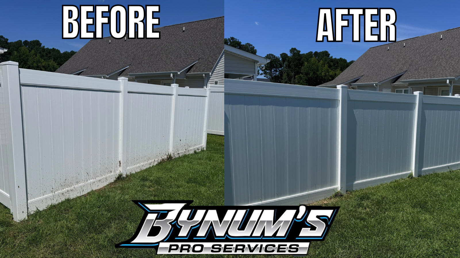 Before and after cleaning